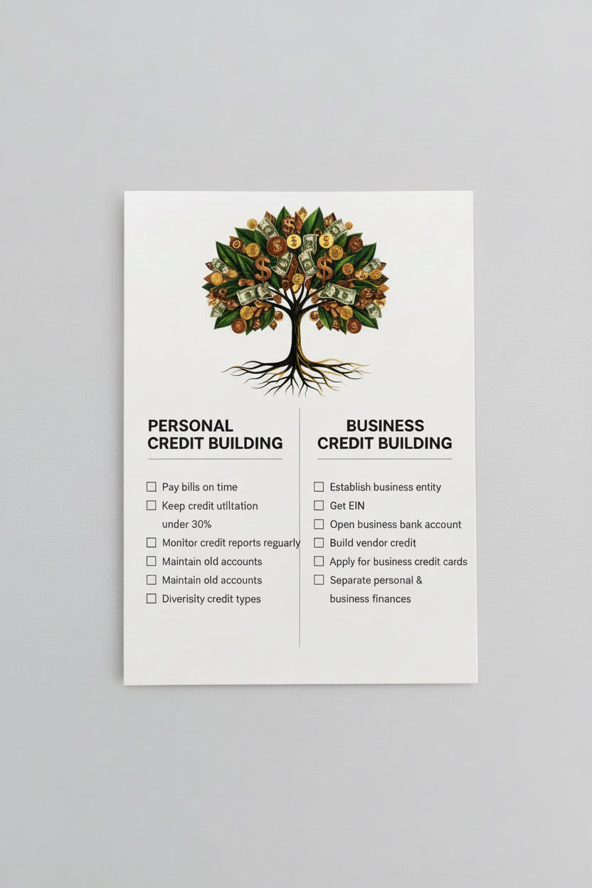 CREDIT BUILDING CHEAT SHEET